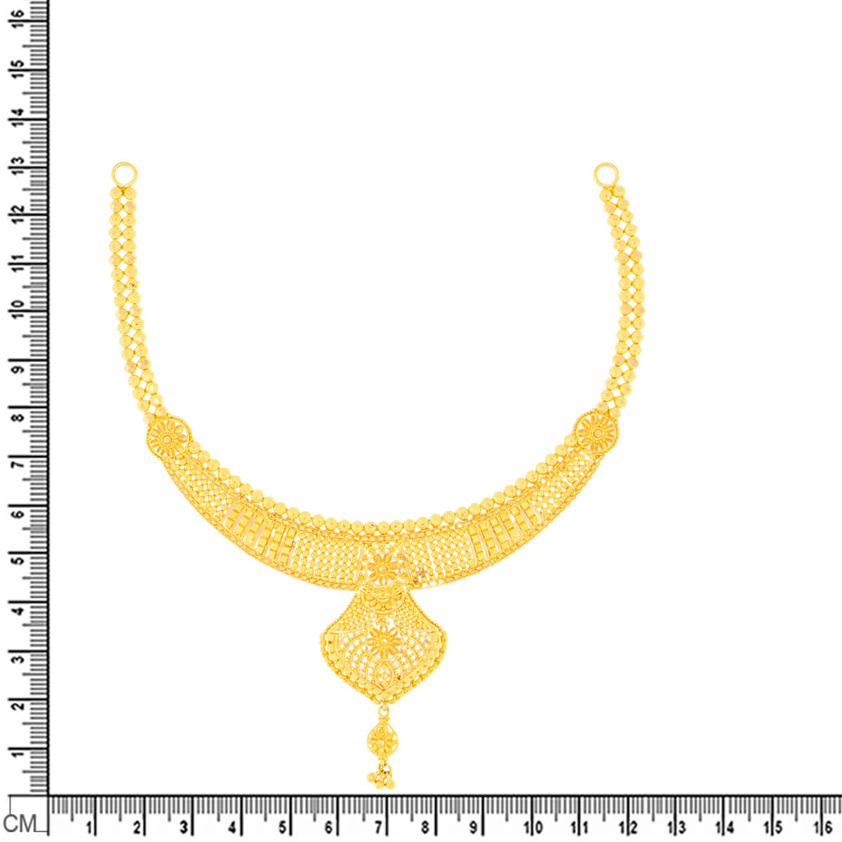 Luminous Aura Gold Short Necklace
