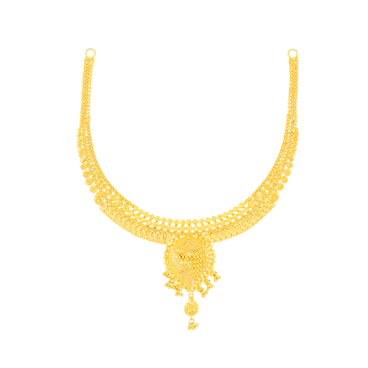 Gleaming Vintage Gold Short Necklace