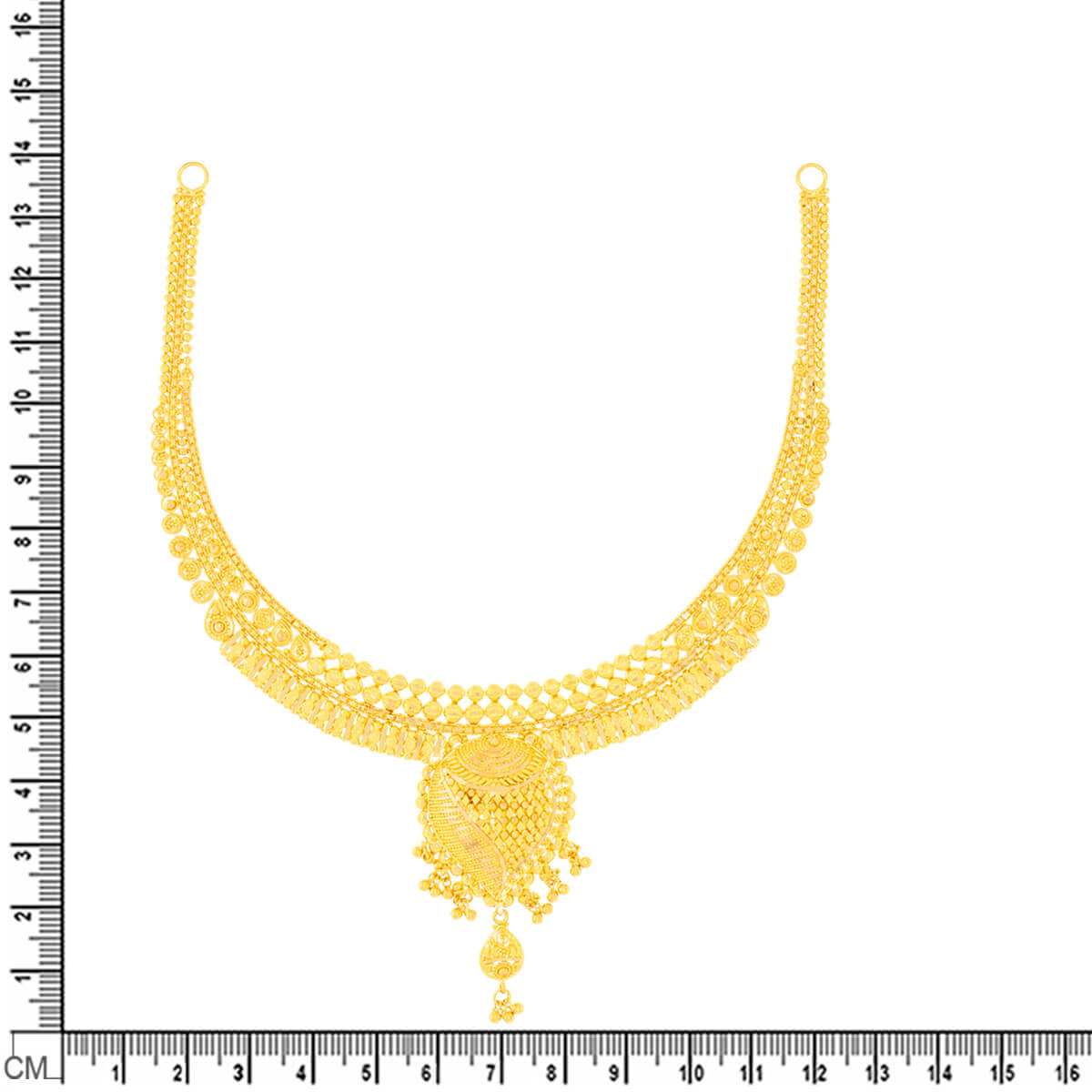Gleaming Vintage Gold Short Necklace