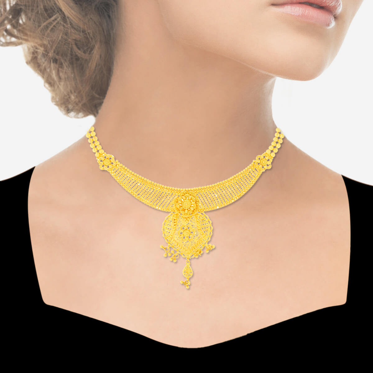 Majestic Grace Gold Short Necklace
