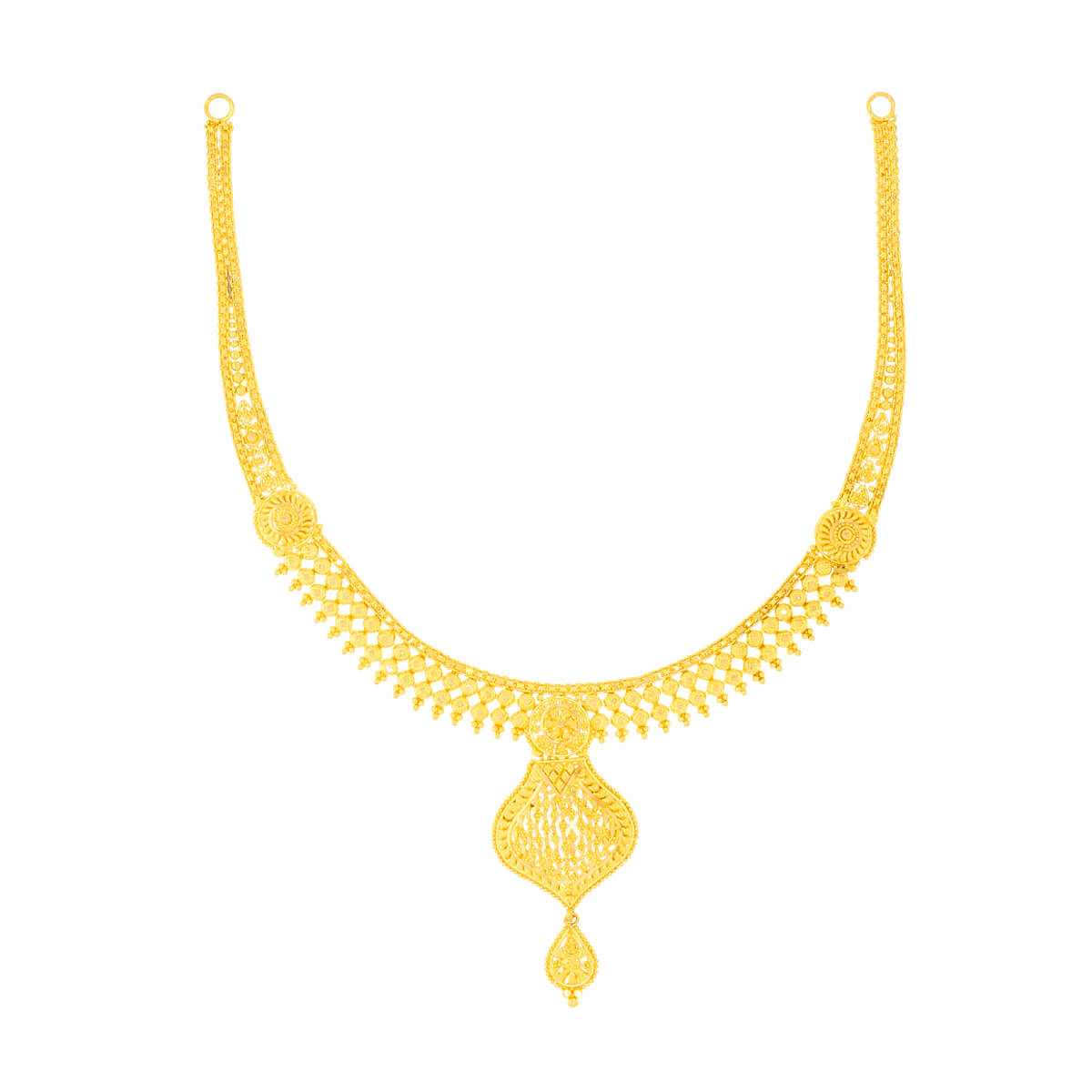 Subtle Elegance Gold Short Necklace