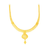Subtle Elegance Gold Short Necklace