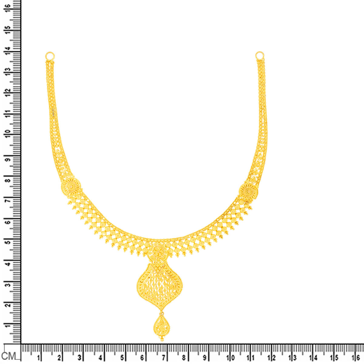 Subtle Elegance Gold Short Necklace