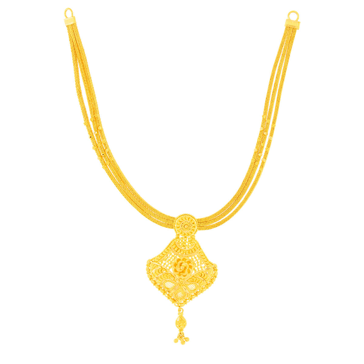 Subtle Glow Gold Short Necklace
