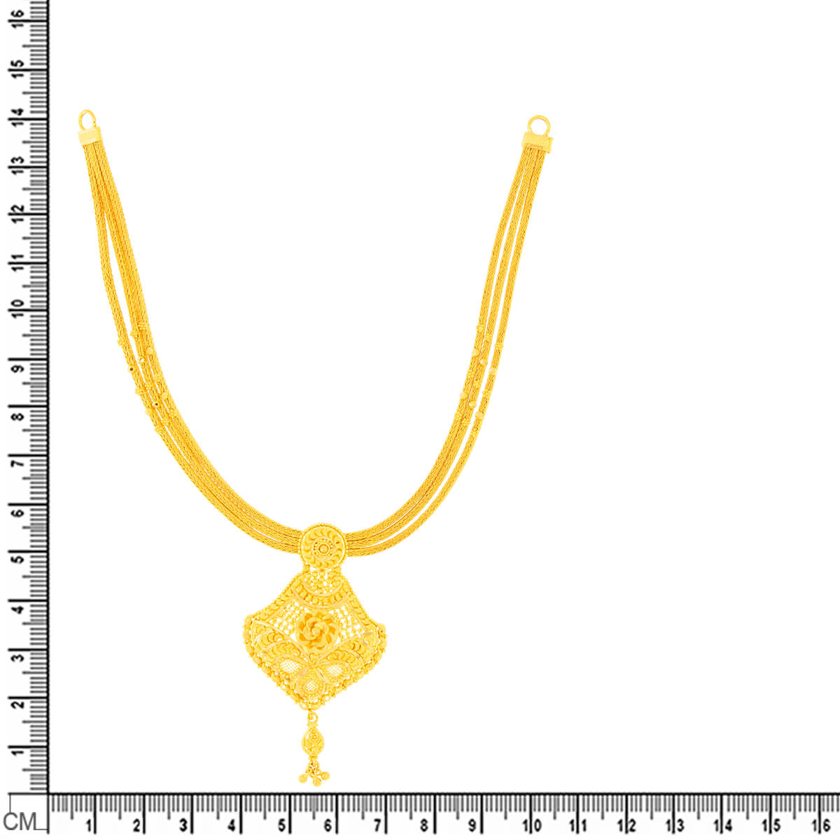 Subtle Glow Gold Short Necklace