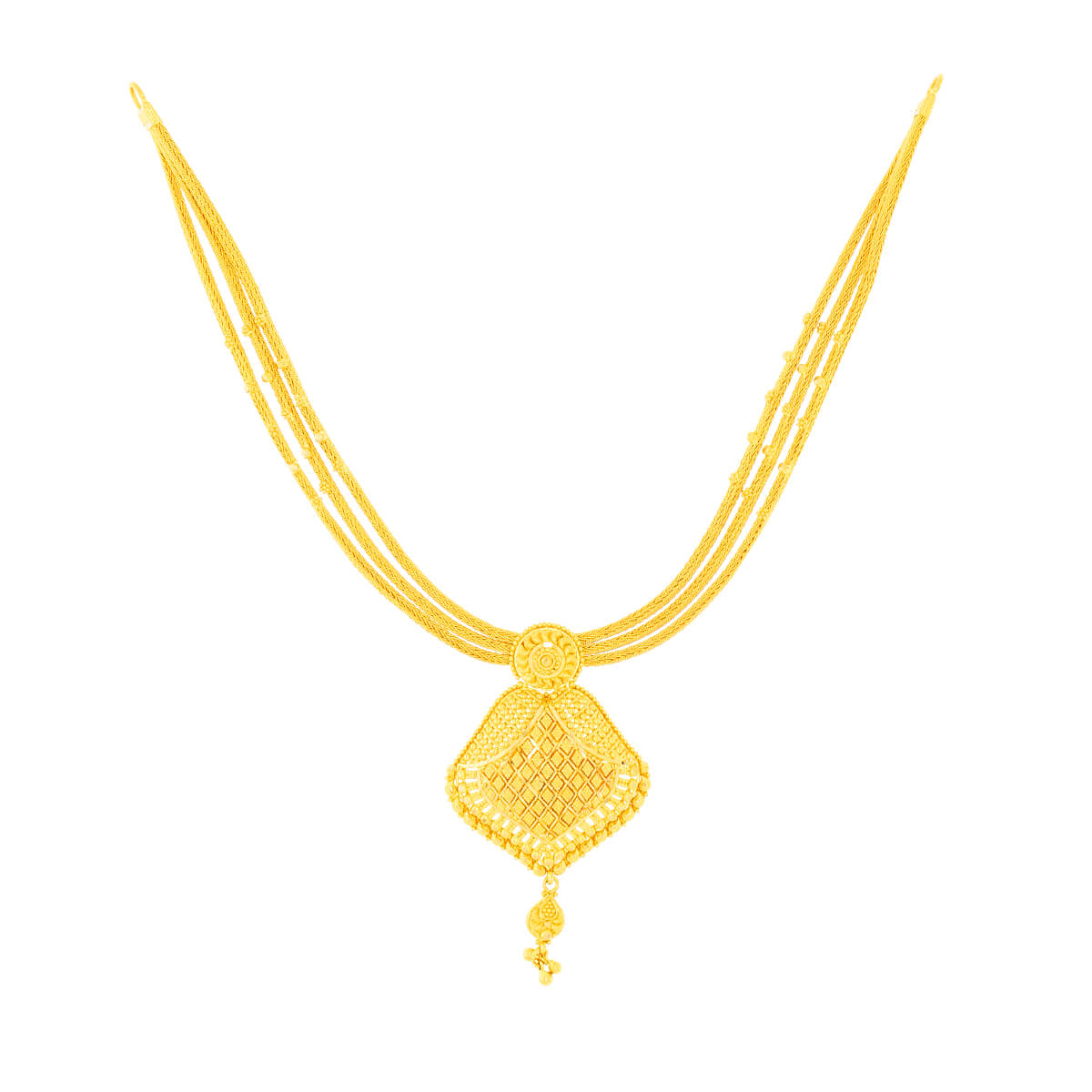 Luminous Glow Gold Short Necklace