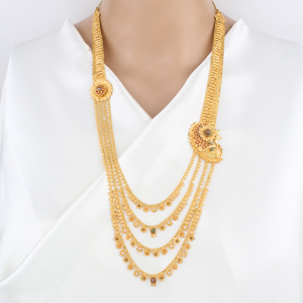 Graceful Bloom Gold Layer Necklace