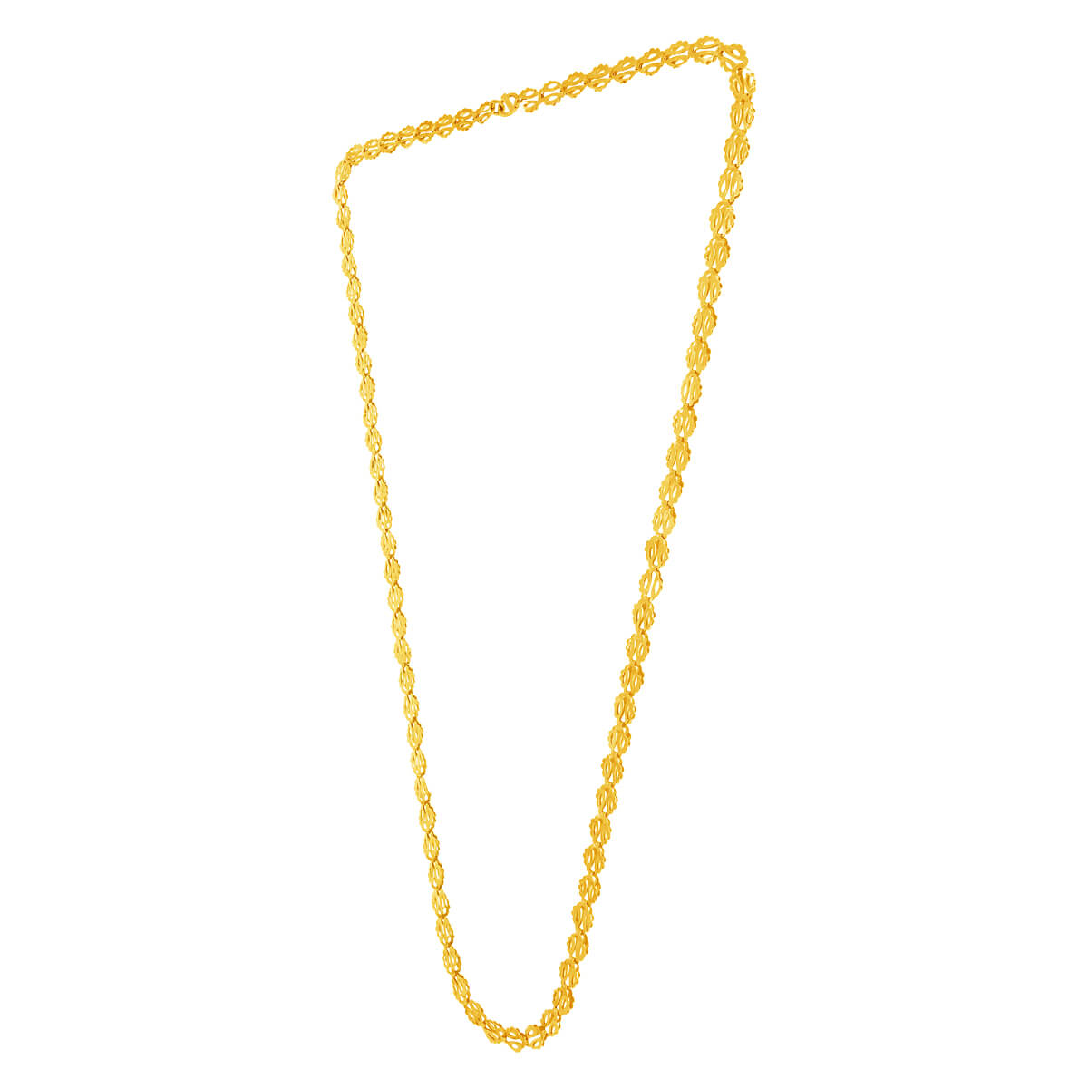 Gold Short Necklace with Subtle Glow