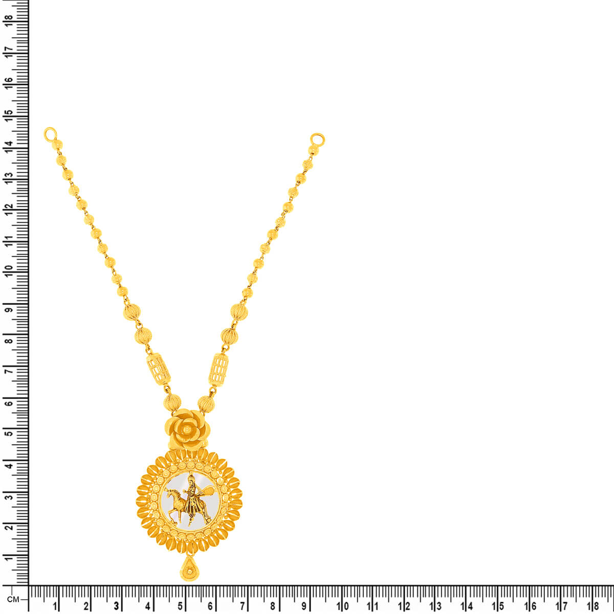 Modern Grace Long Gold Necklace