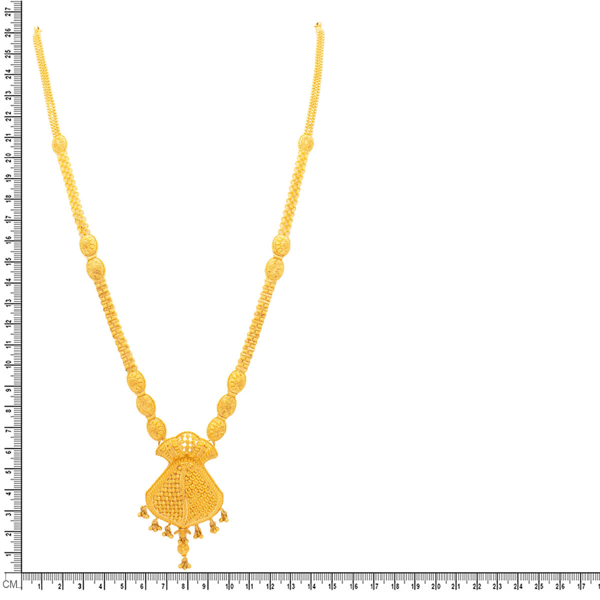 Captivating Grace Long Gold Necklace