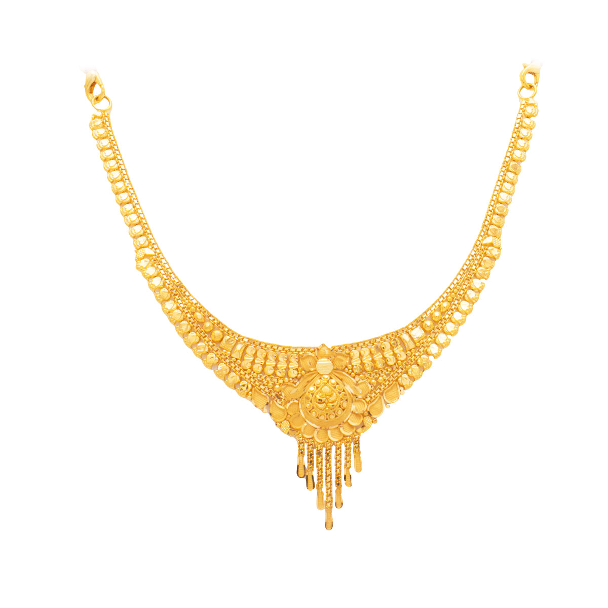 Vintage Glow Gold Short Necklace