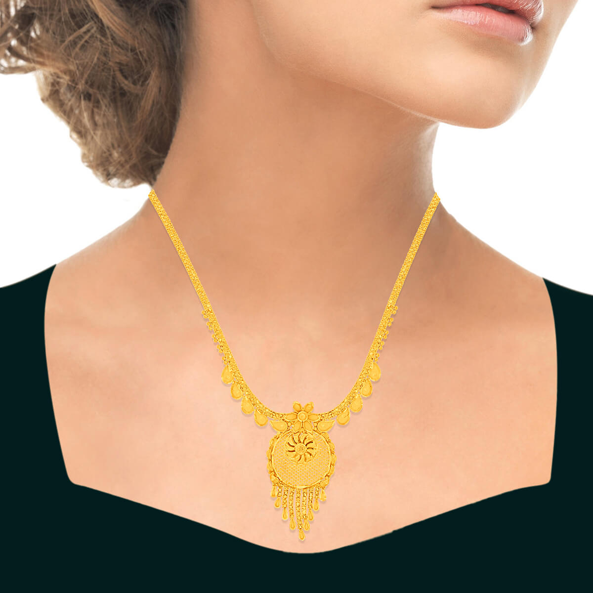 Brilliant Radiance Gold Short Necklace