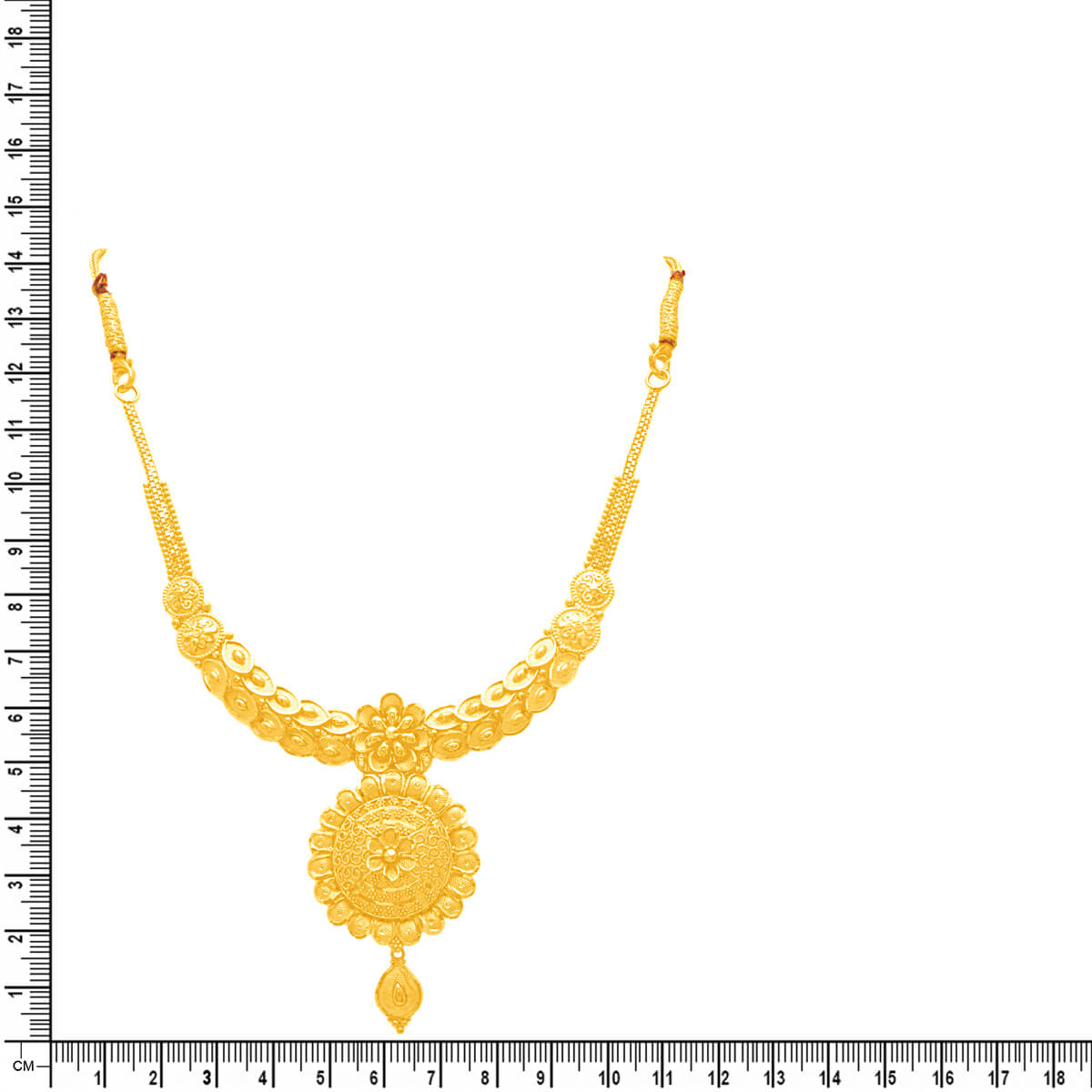 Majestic Blossom Gold Short Necklace