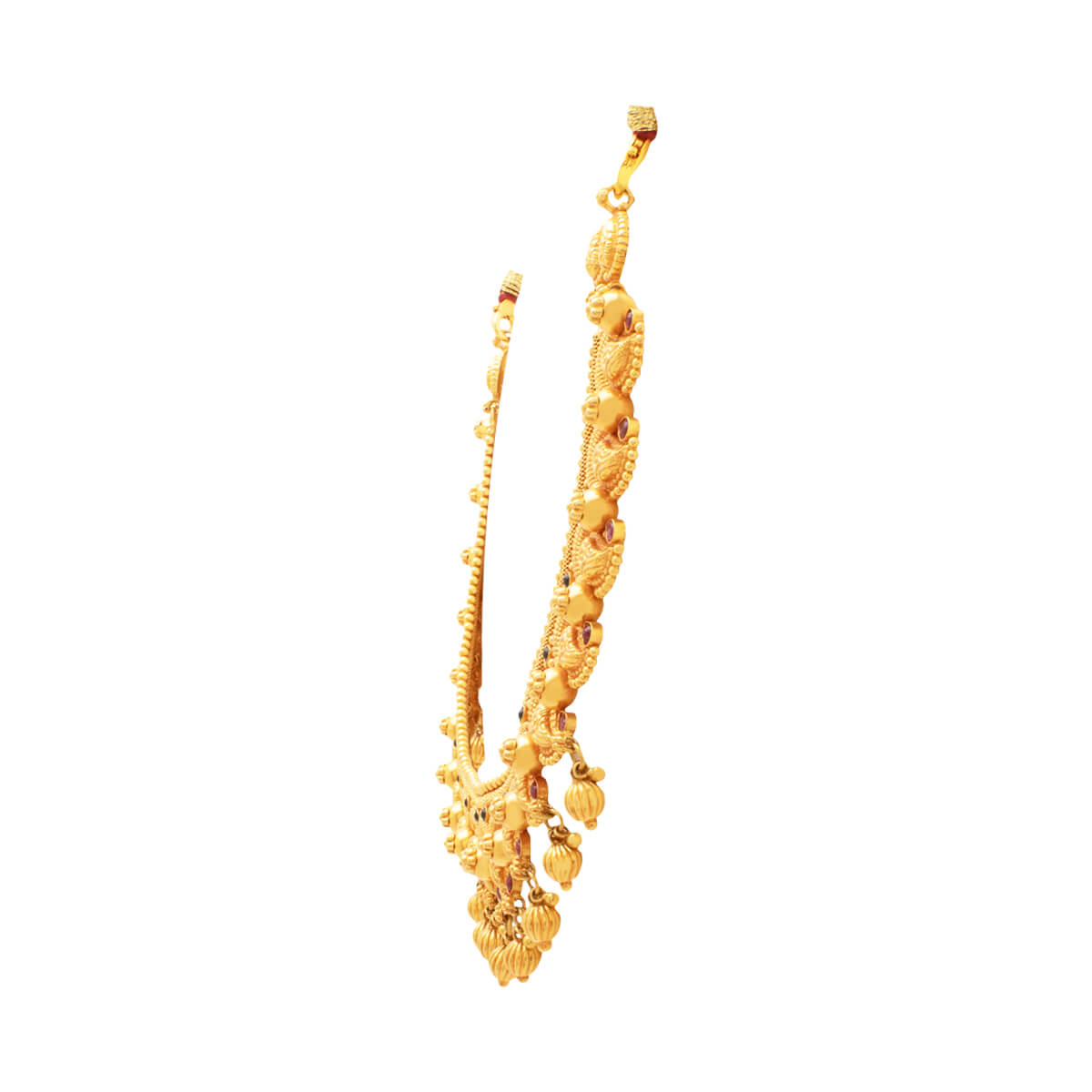 Paisley Grandeur Gold Short Necklace