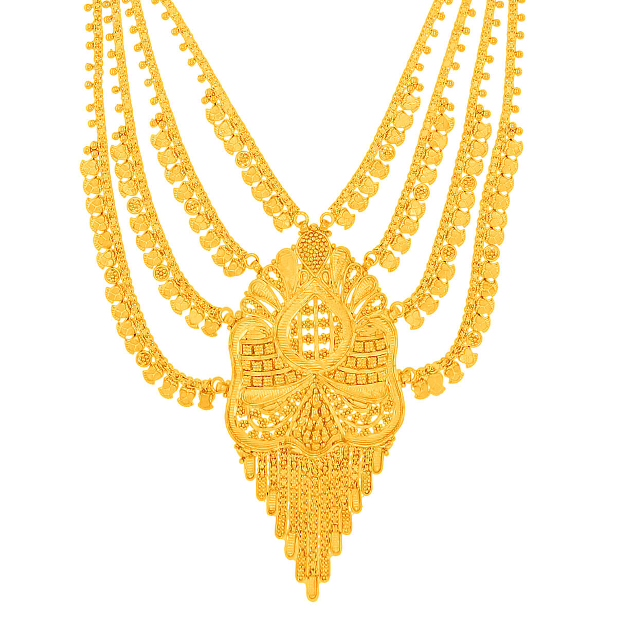 Marvelous Elegance Long Gold Necklace
