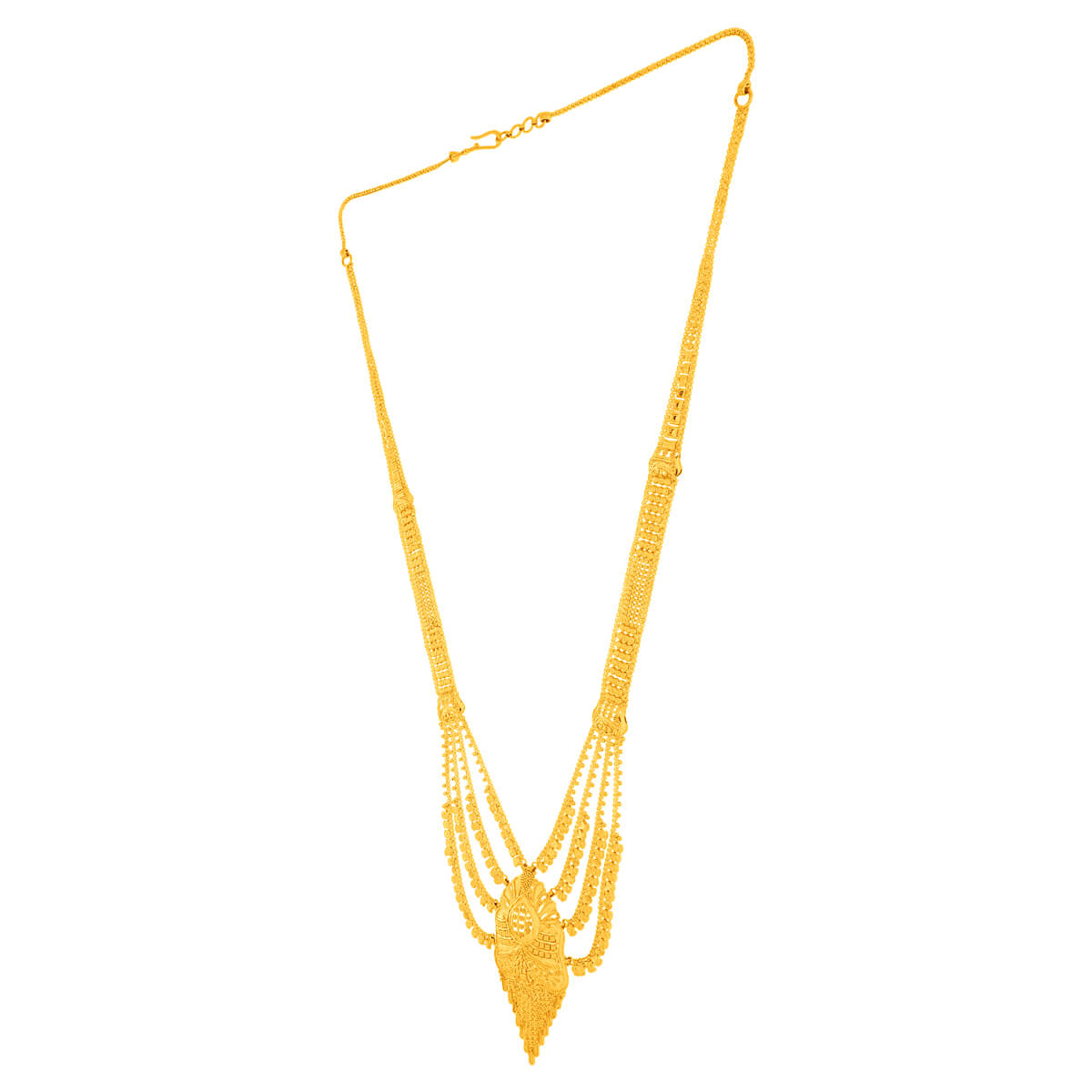 Marvelous Elegance Long Gold Necklace