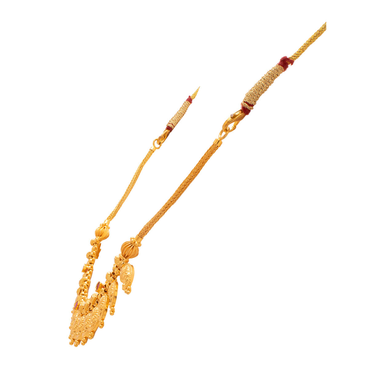 Luminous Paisley Gold Short Necklace