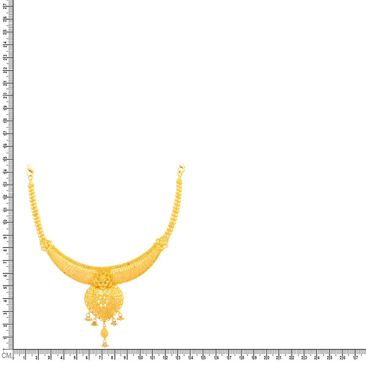 Regal Grace Wedding Gold Necklace