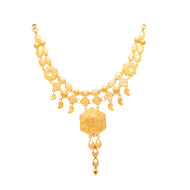 Classic Hexa Glow Gold Short Necklace