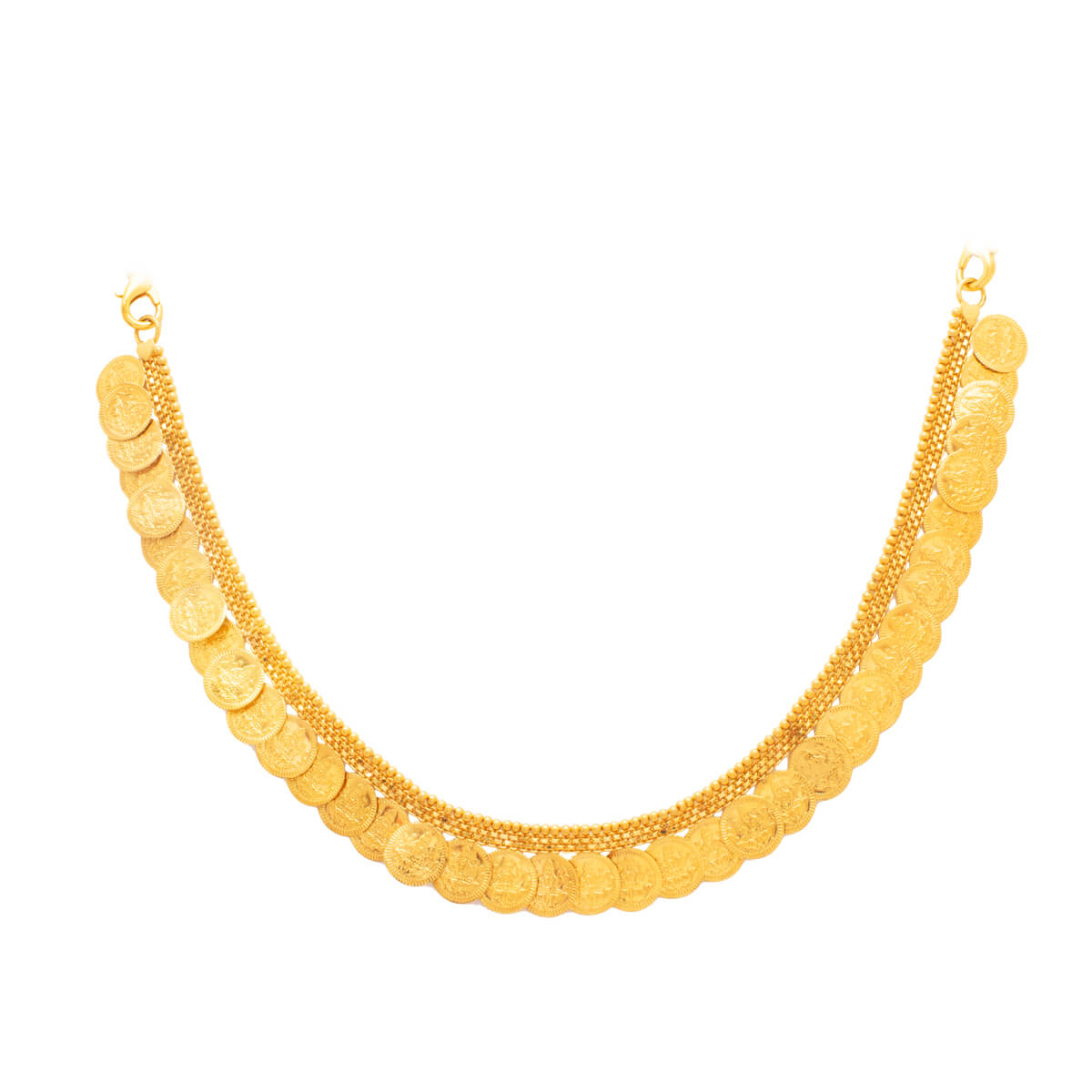 Subtle Gleam Gold Short Necklace