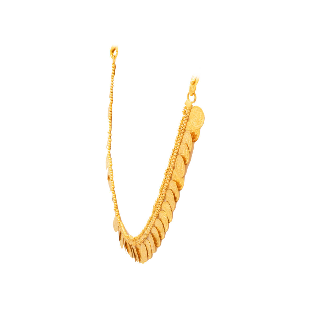 Subtle Gleam Gold Short Necklace