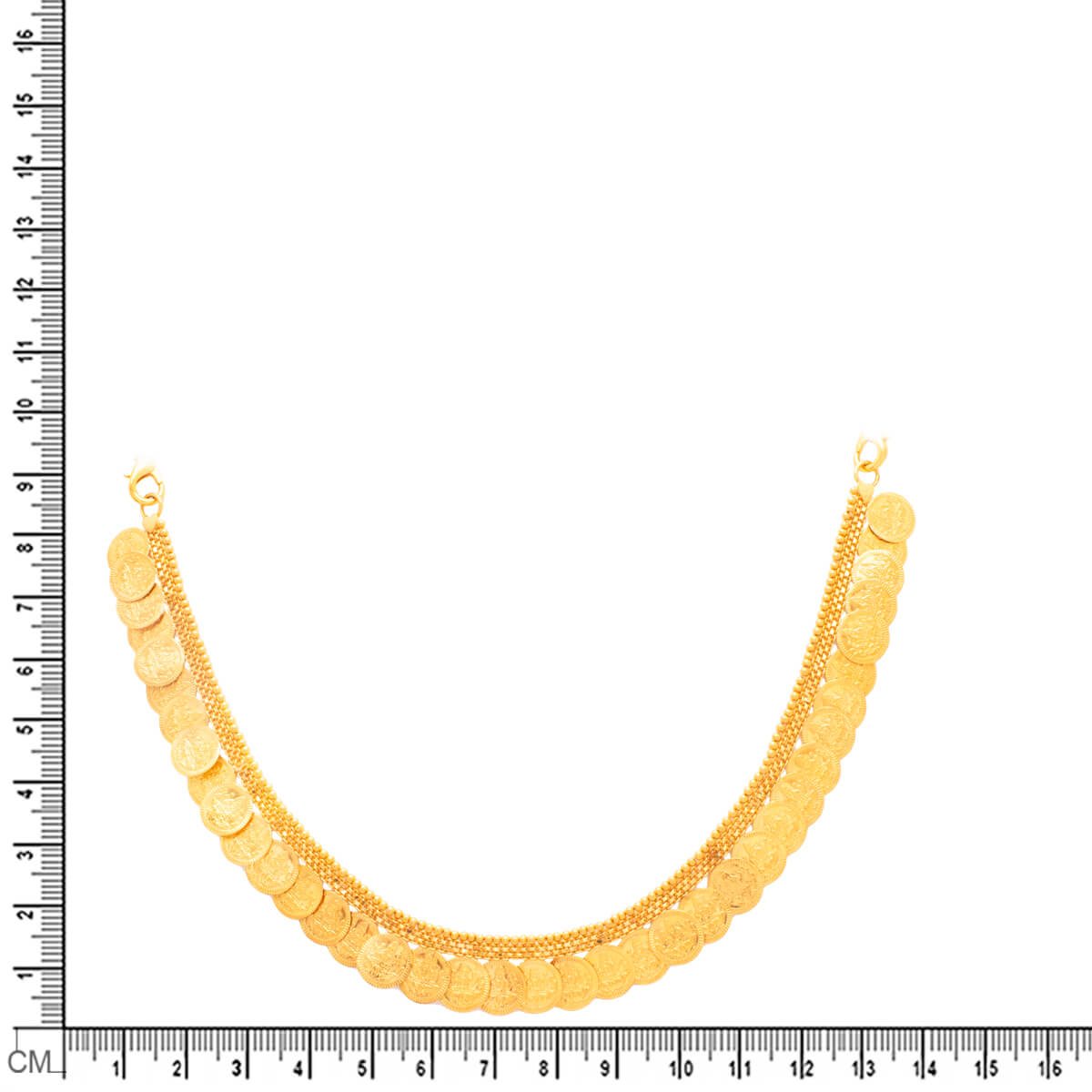 Subtle Gleam Gold Short Necklace