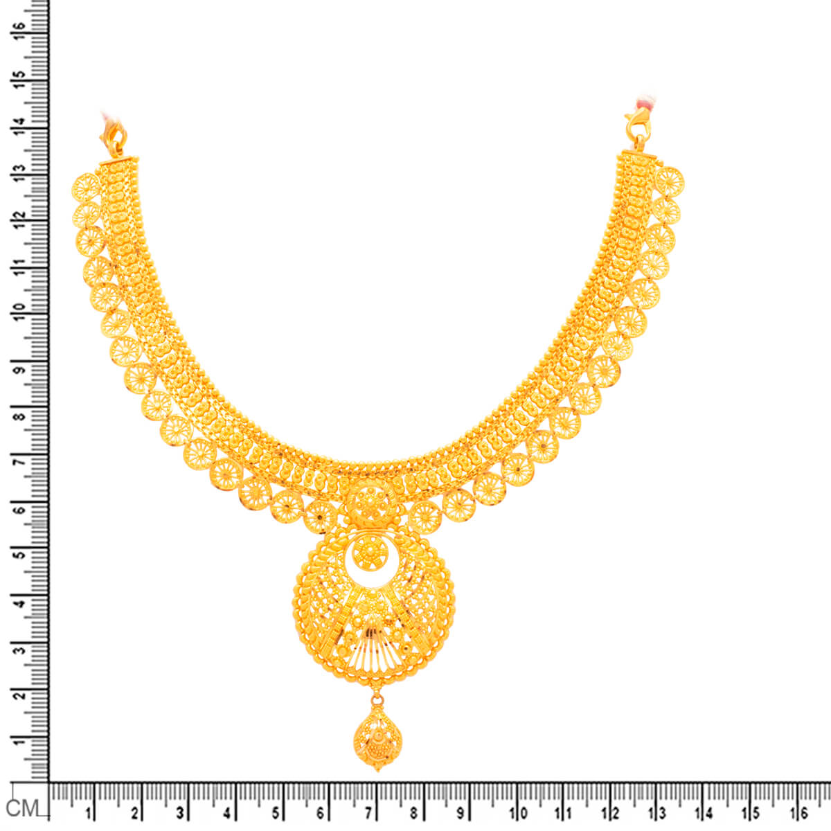 Majestic Vibrance Gold Short Necklace