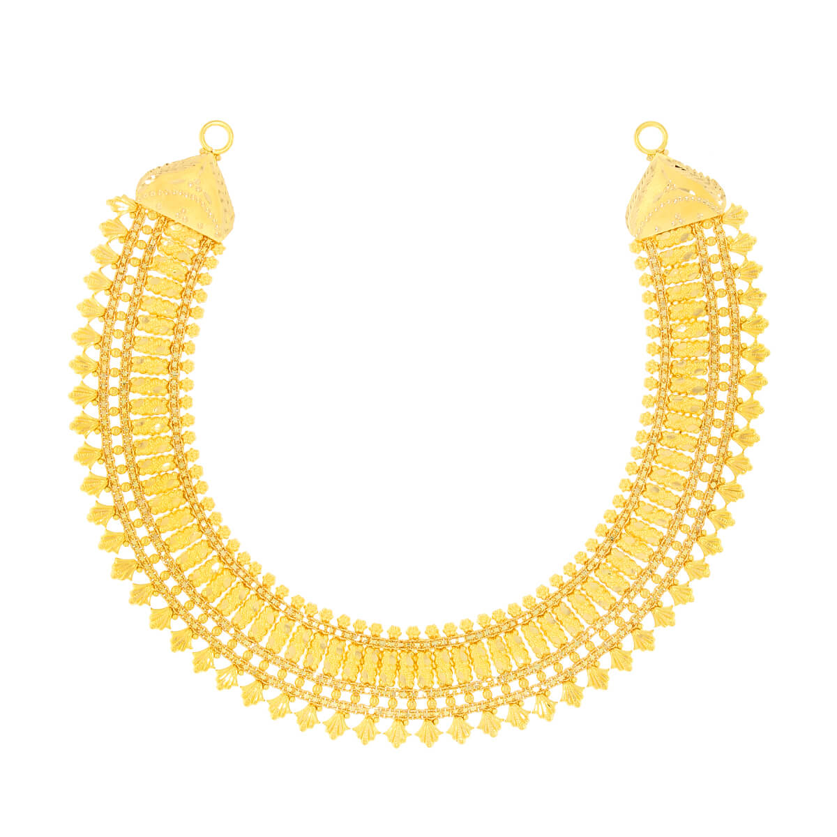 Wedding Gold Necklace with Vintage Glow