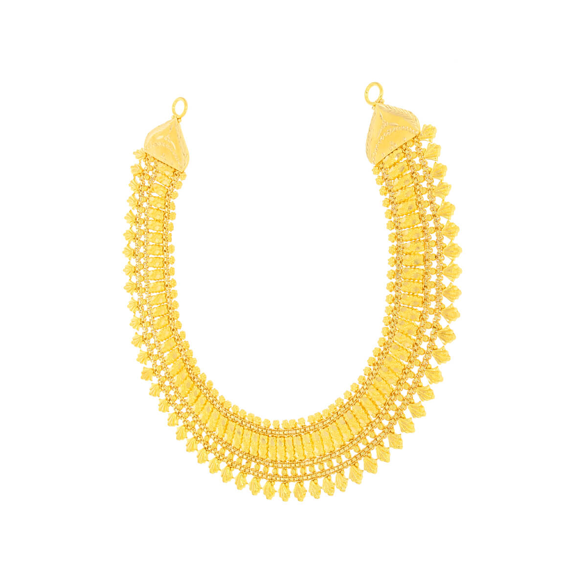 Wedding Gold Necklace with Vintage Glow