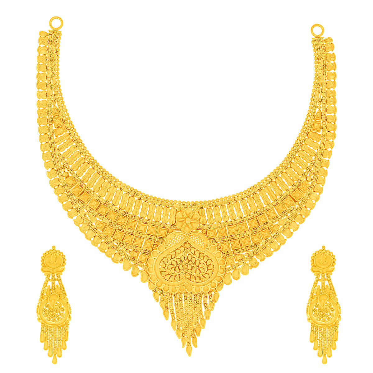 Regal Enchanting Wedding Gold Necklace