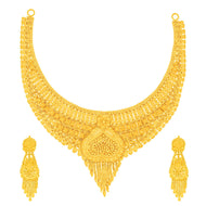 Regal Enchanting Wedding Gold Necklace