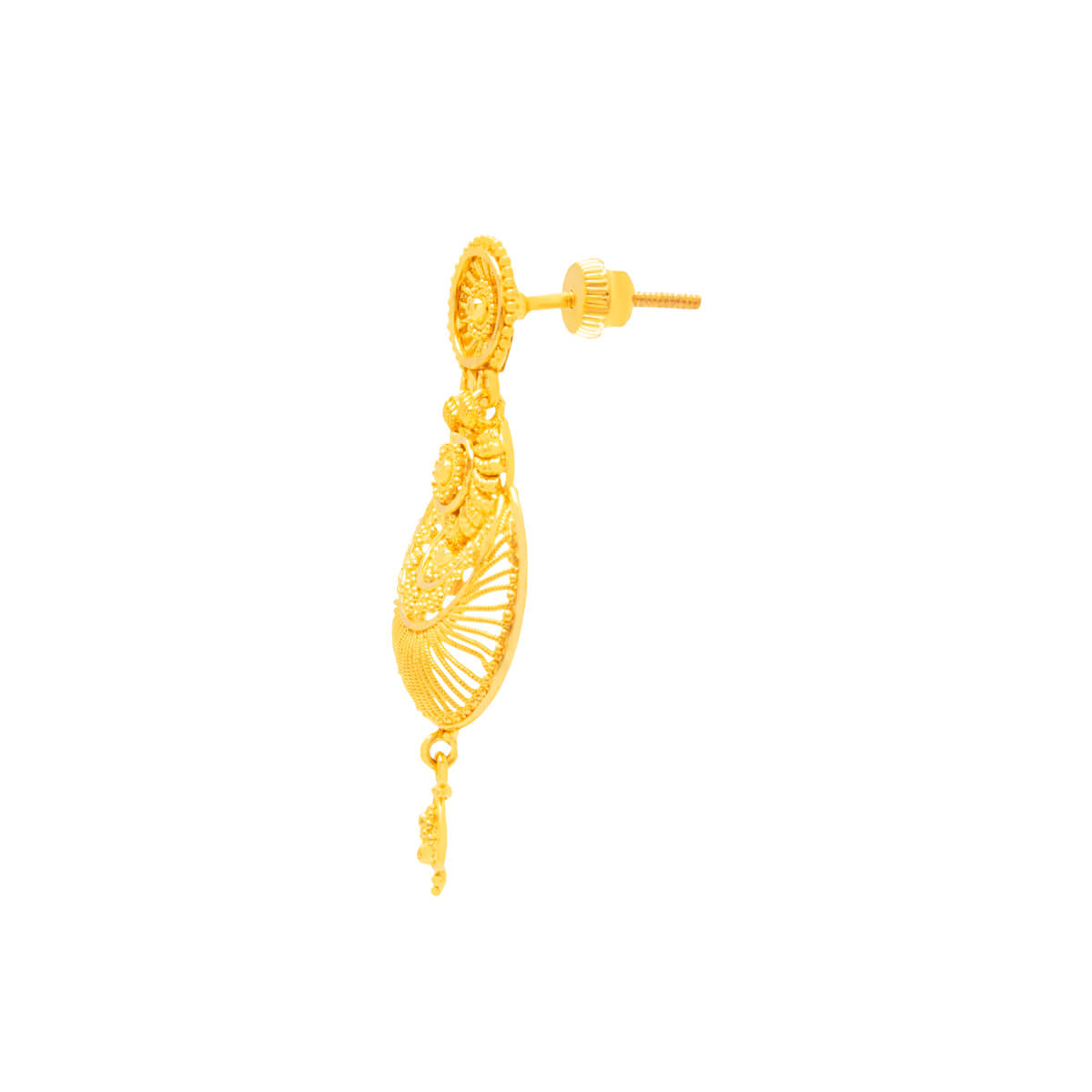 Splendid Elegance Gold Short Necklace_GNKD22001858_GERD23001890
