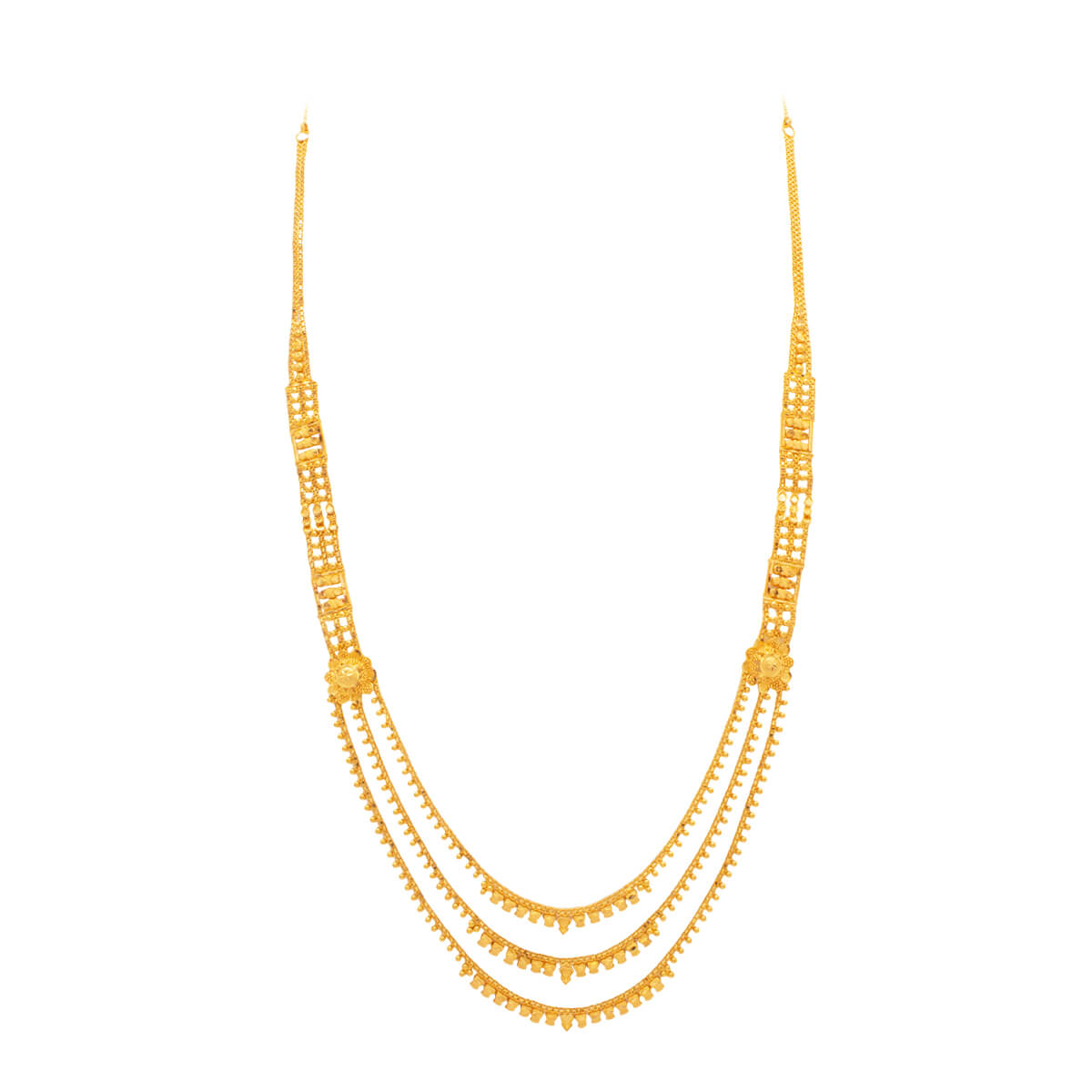 Gentle Grace Long Gold Necklace