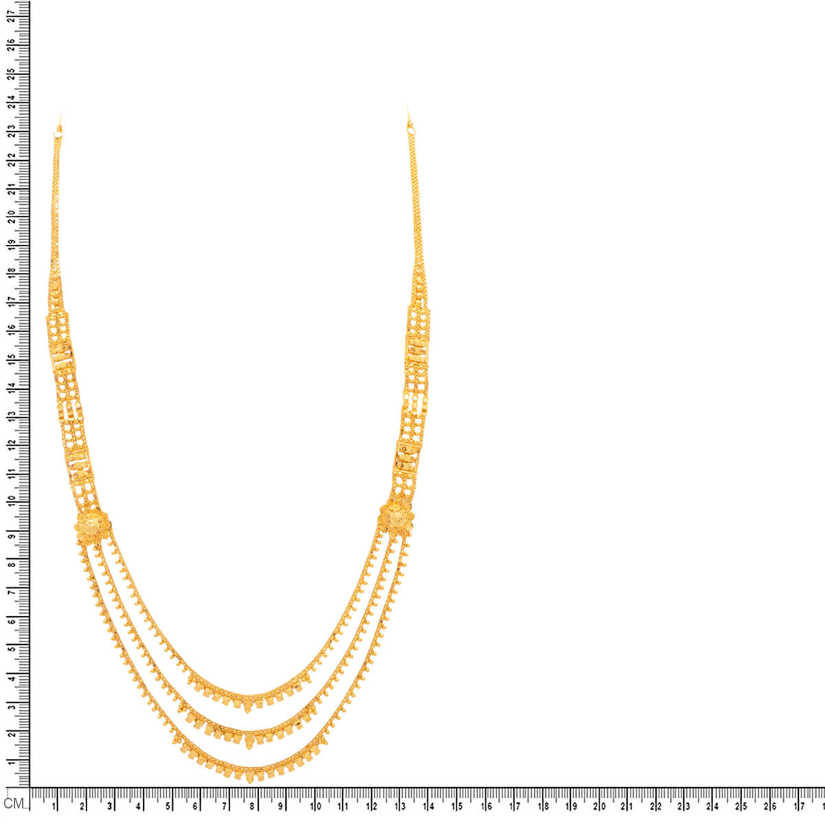 Gentle Grace Long Gold Necklace