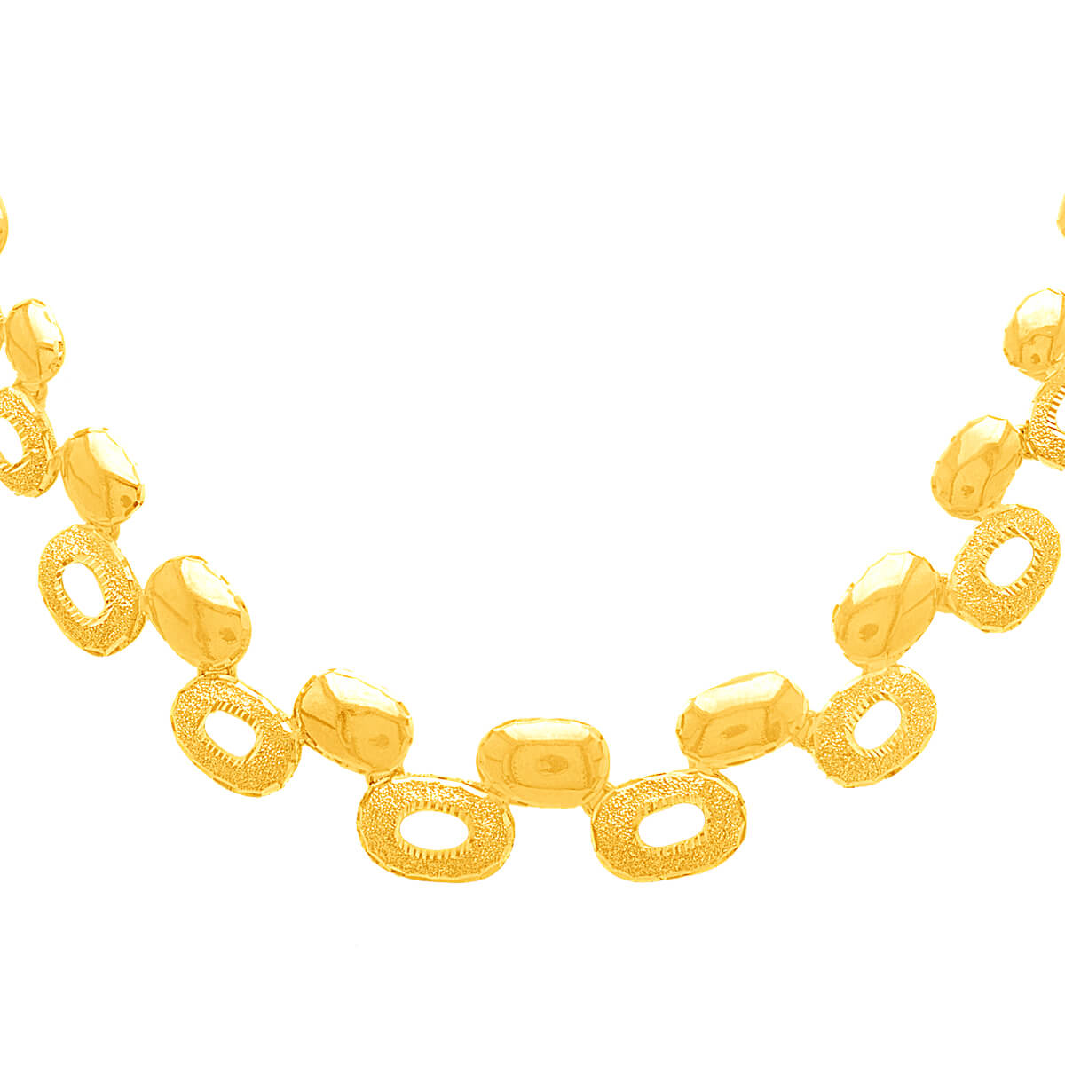 Bold Simplicity Gold Short Necklace