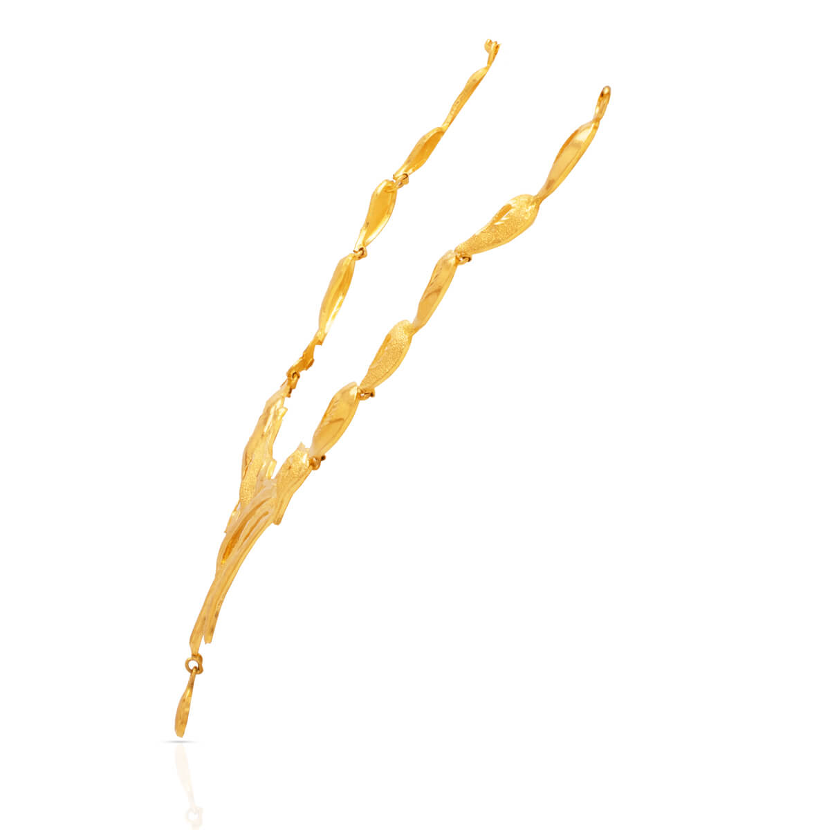 Lusturous Graceful Gold Short Necklace