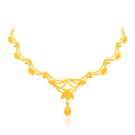 Modern Glamorous Gold Short Necklace
