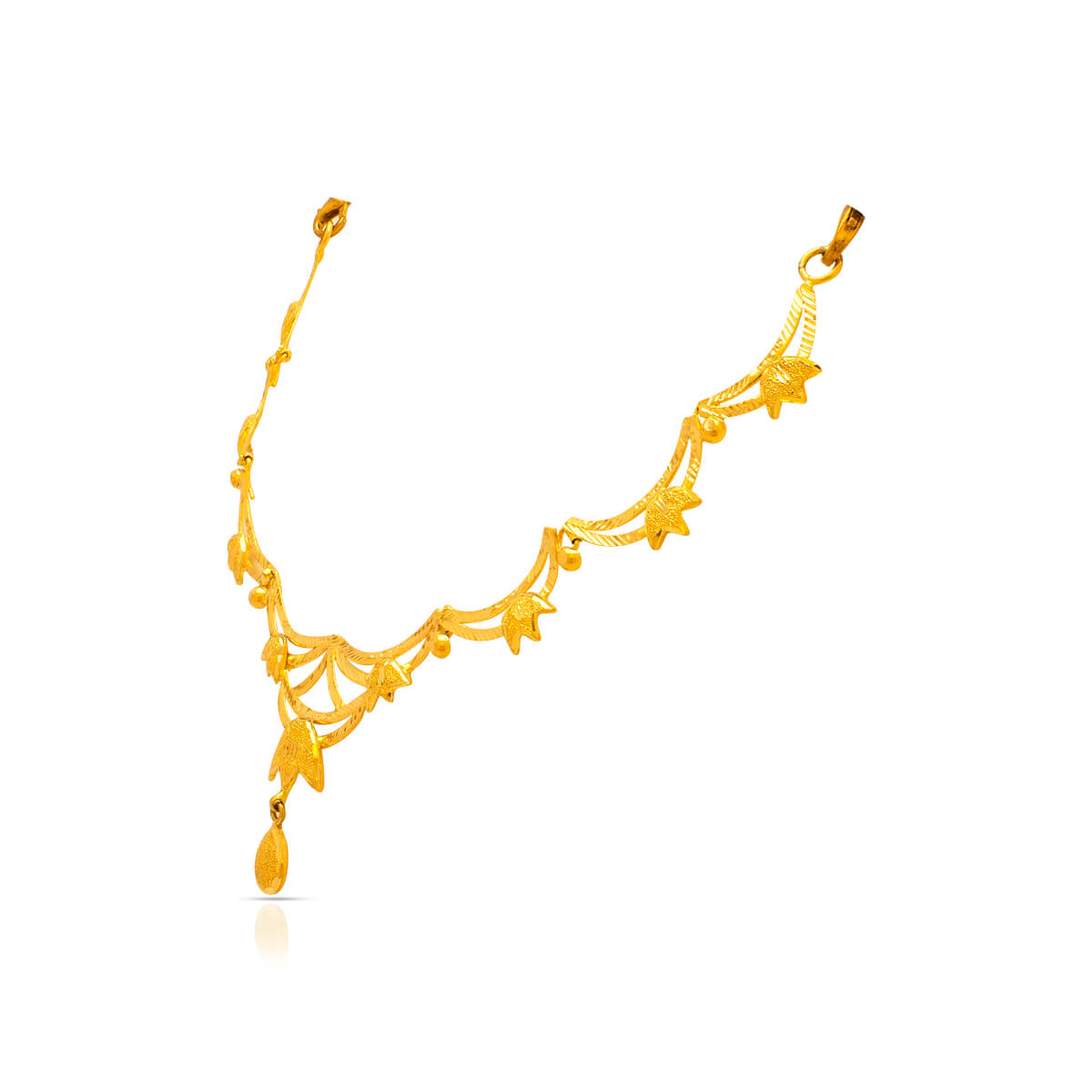 Modern Glamorous Gold Short Necklace