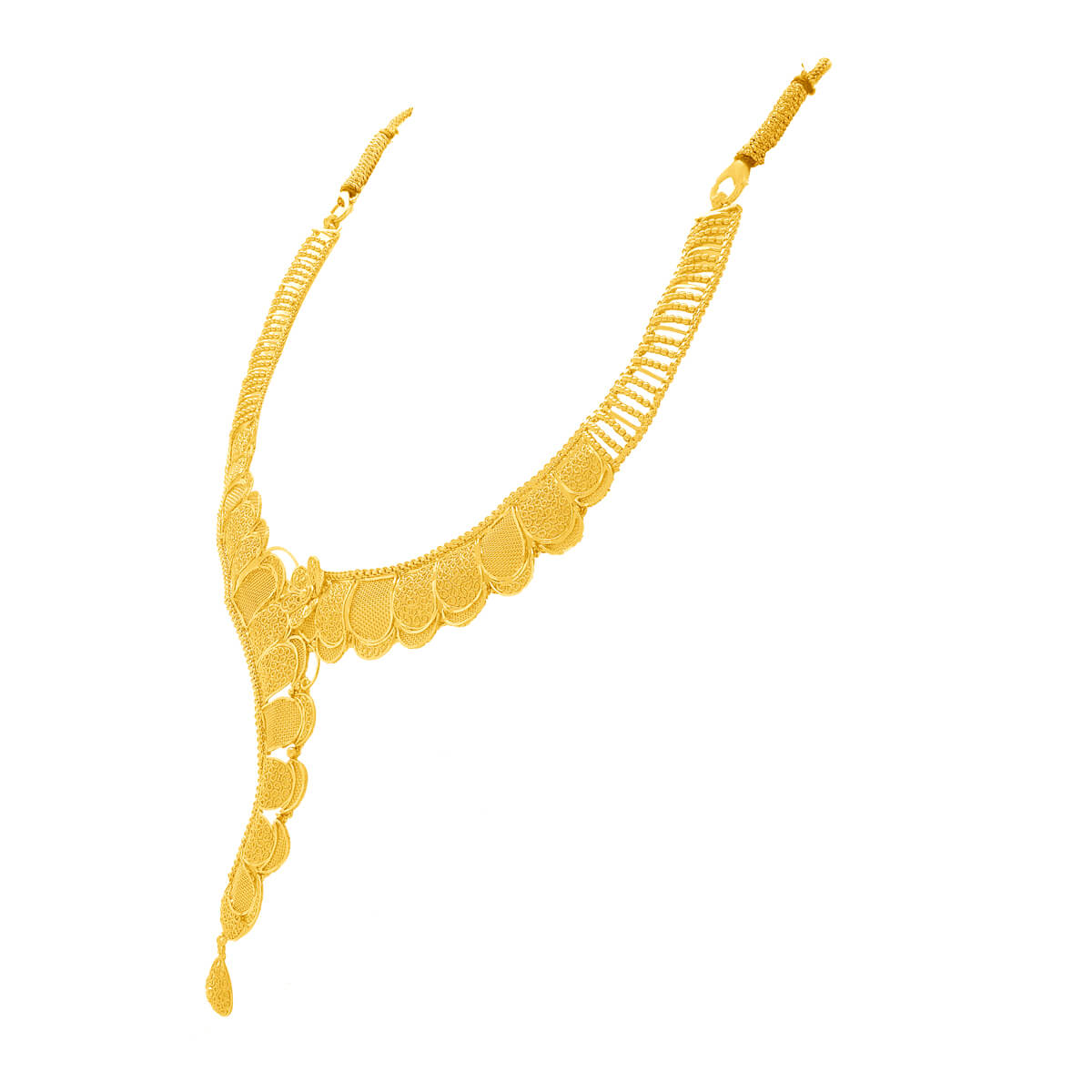 Graceful Glimmer Gold Short Necklace