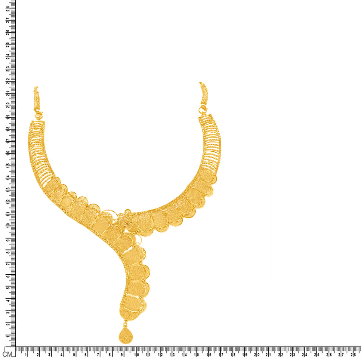 Graceful Glimmer Gold Short Necklace