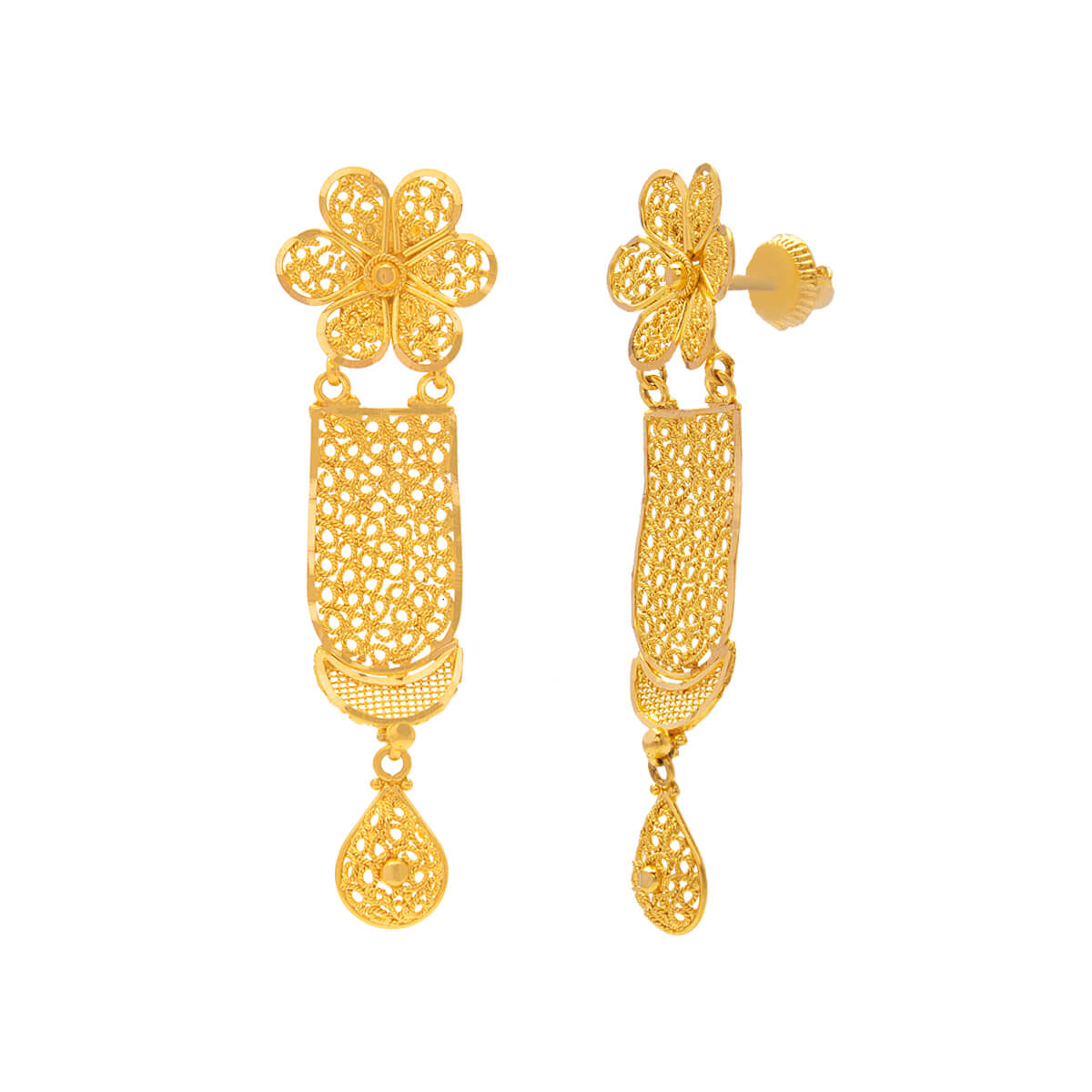 Graceful Glimmer Gold Short Necklace