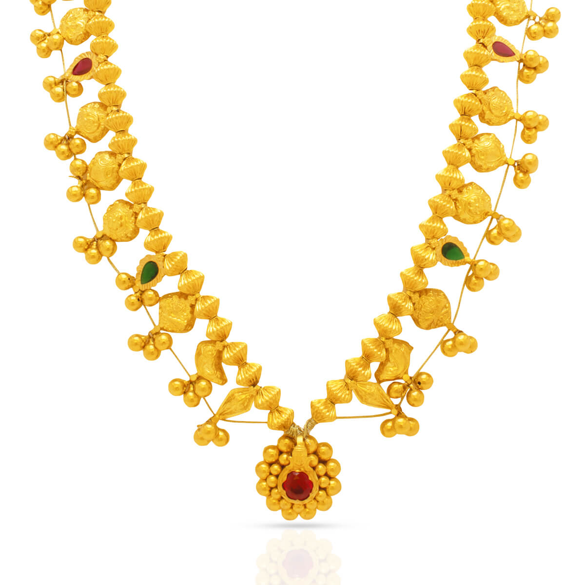 Ornate Elegance Gold Short Necklace