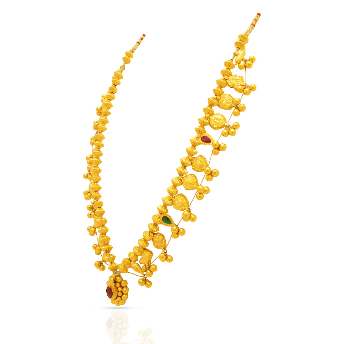 Ornate Elegance Gold Short Necklace
