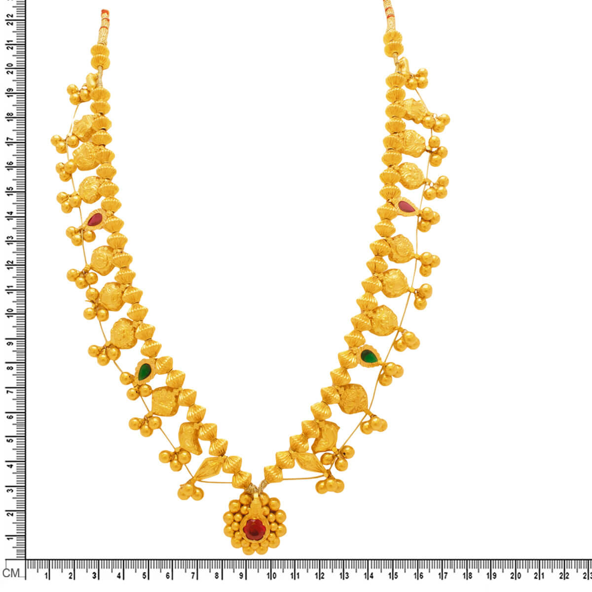 Ornate Elegance Gold Short Necklace
