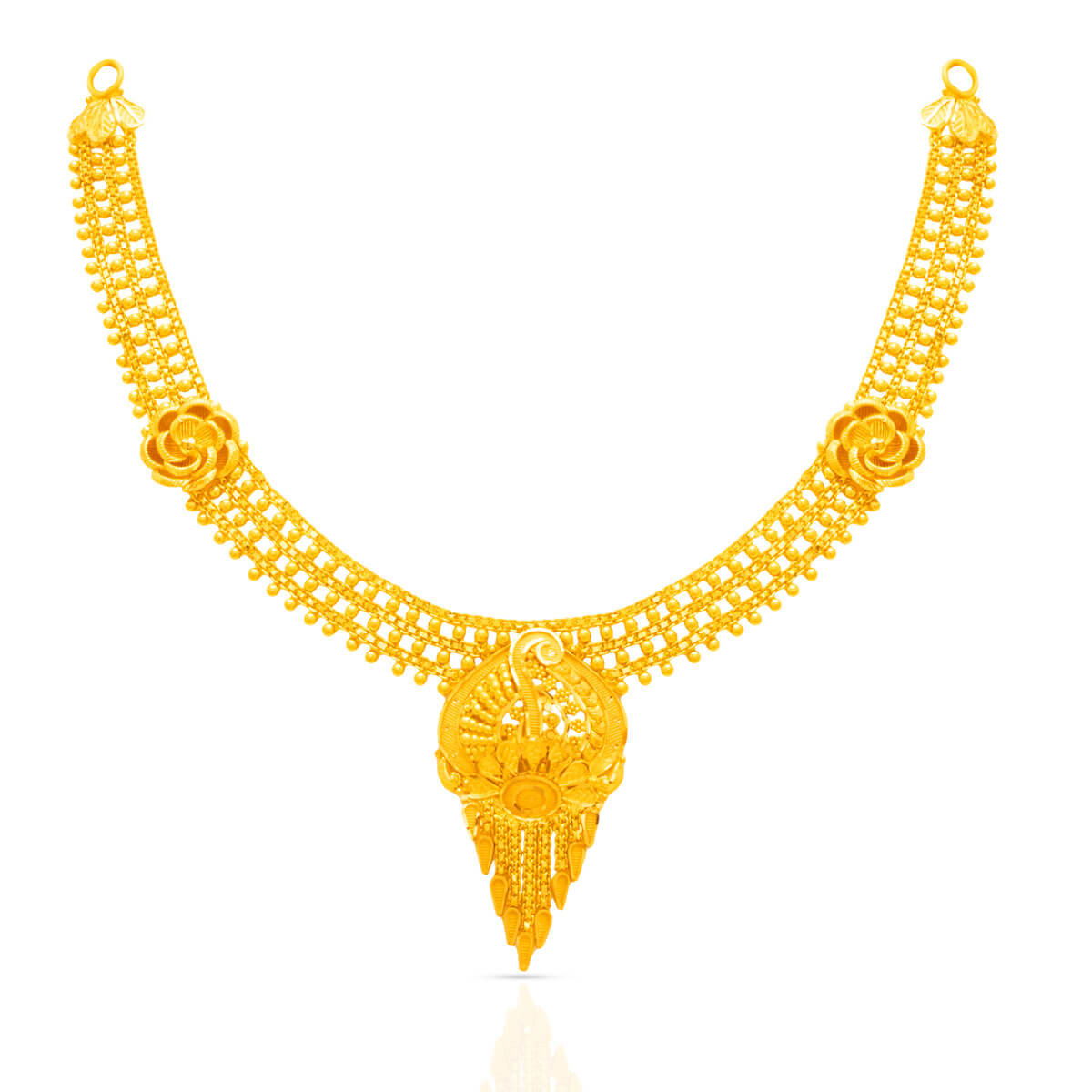 Regal Charm Gold Short Necklace