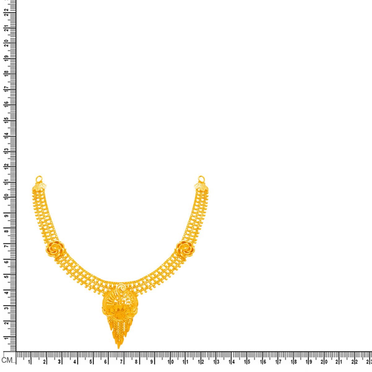 Regal Charm Gold Short Necklace