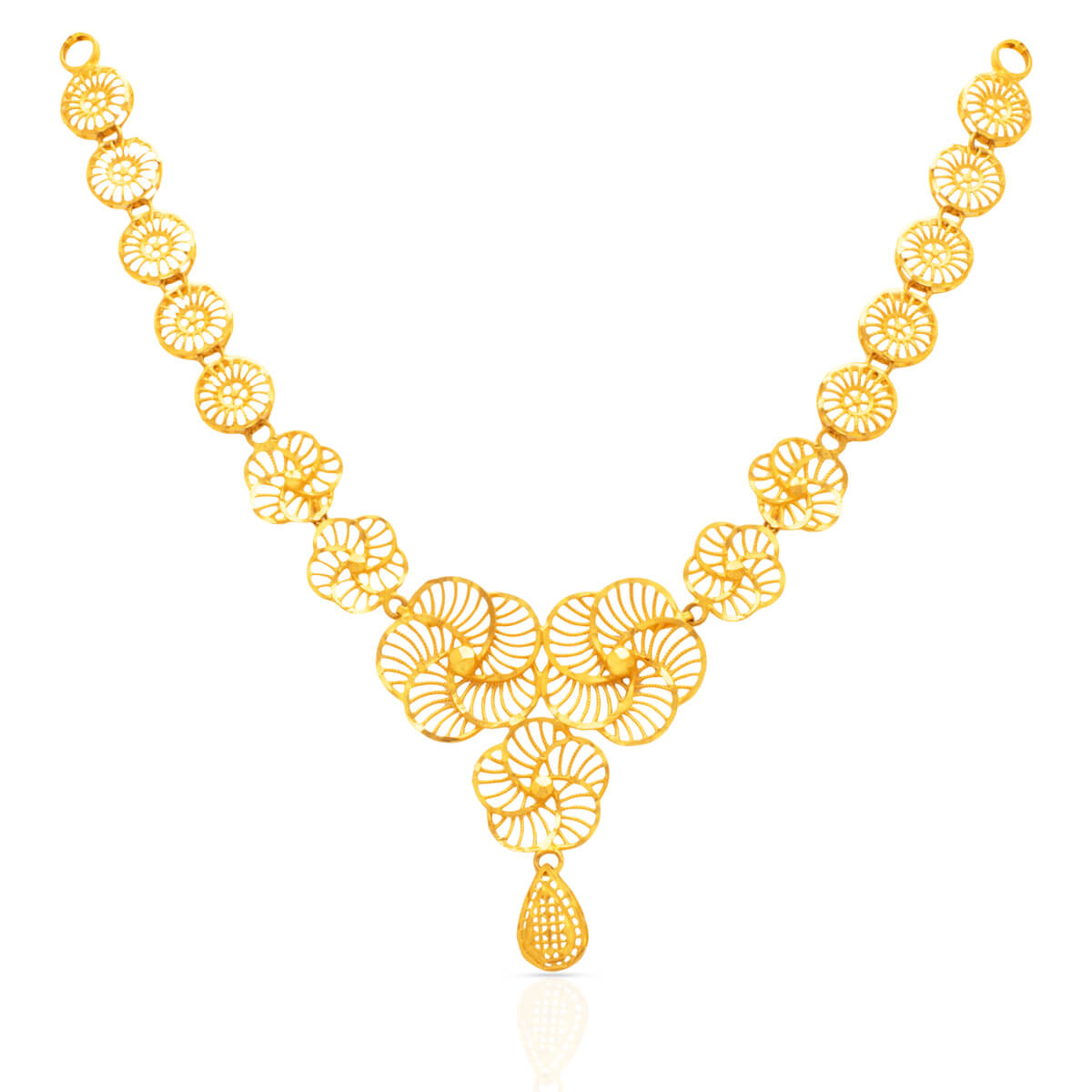 Luminous Blossom Gold Short Necklace
