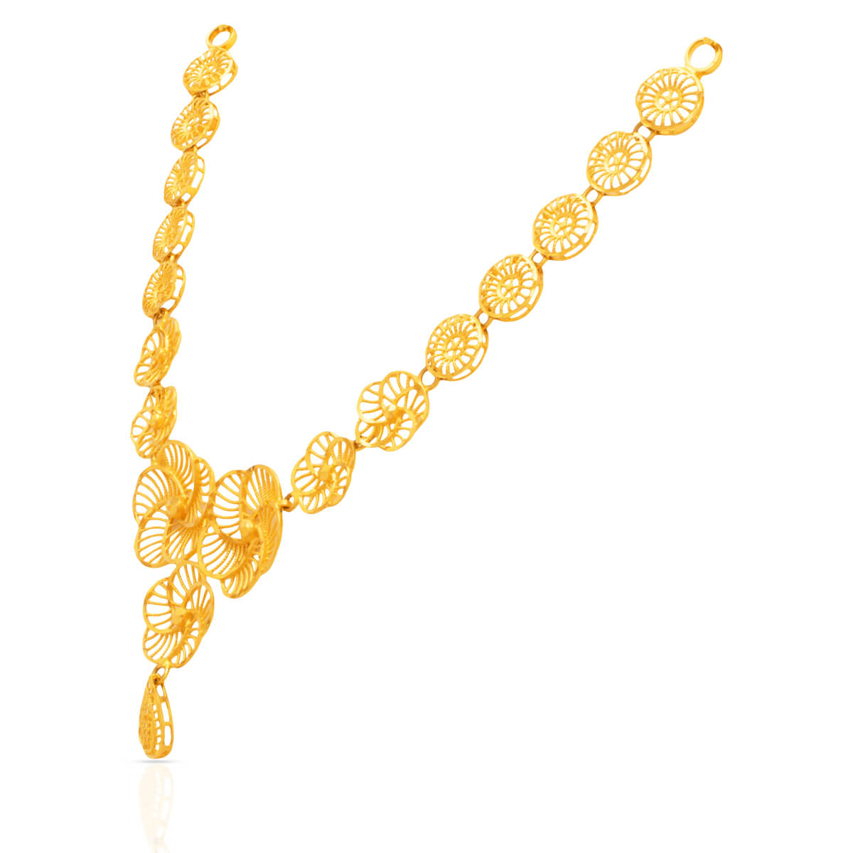 Luminous Blossom Gold Short Necklace