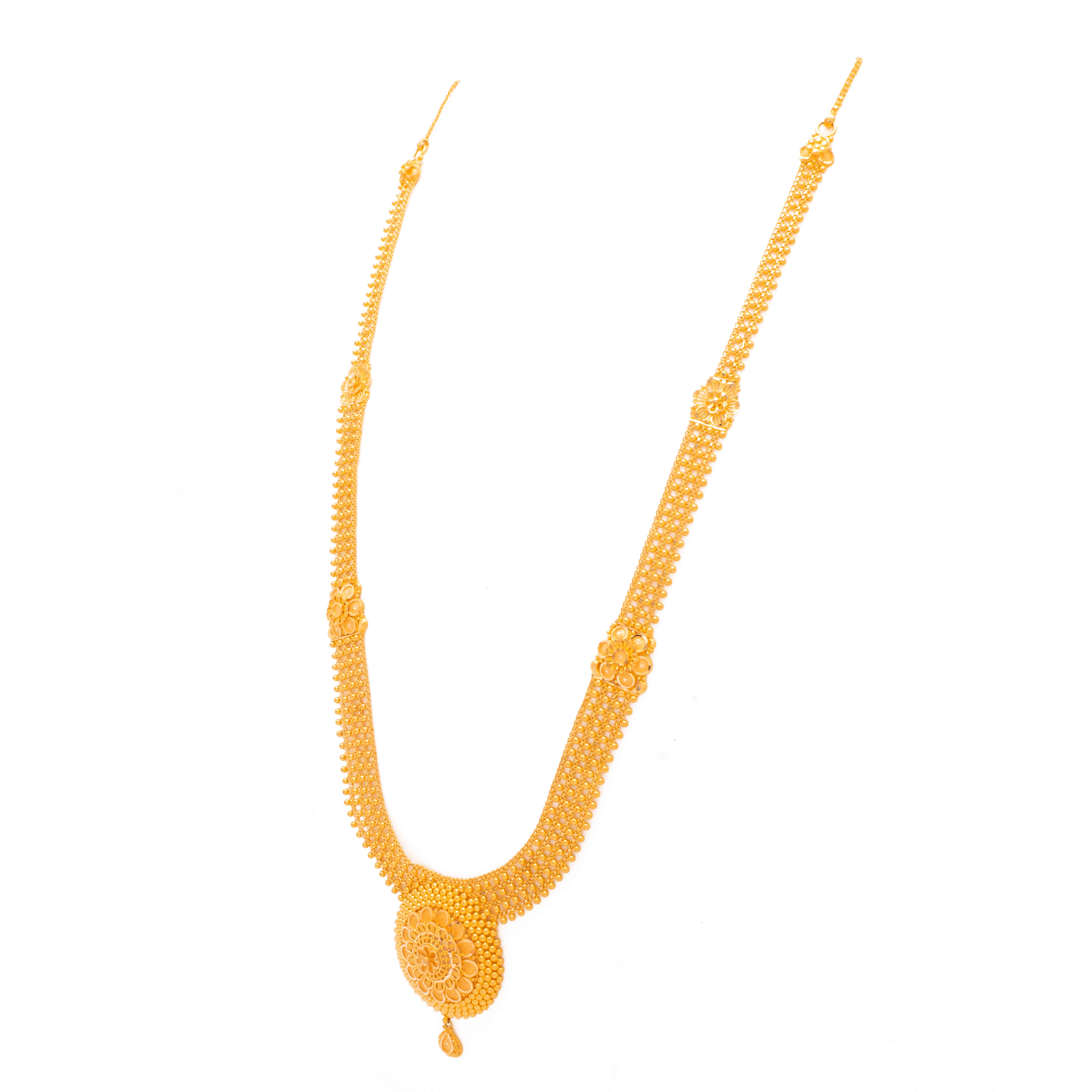 Vintage Vibrance Long Gold Necklace