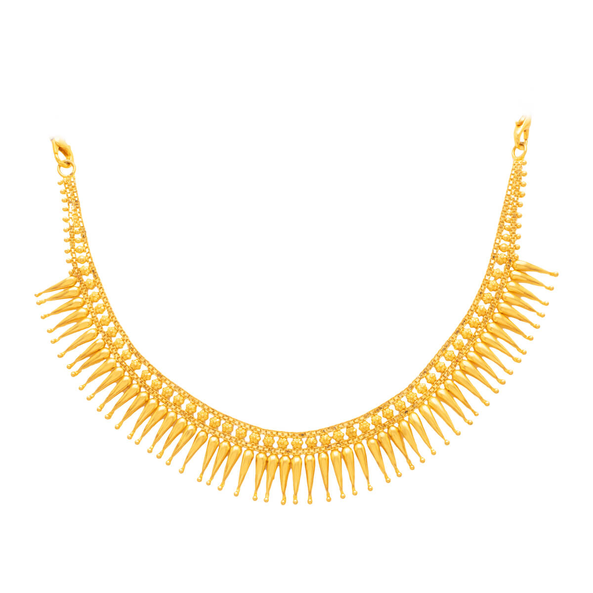 Sophisticated Gleam Gold Short Necklace